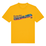 GREETINGS FROM NERDLAND (UNISEX T-SHIRT GEEL)