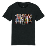 WTTAA BOEKENKAST (UNISEX T-SHIRT ZWART)