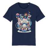 BEKEND & BESCHEIDEN (UNISEX T-SHIRT BLAUW)