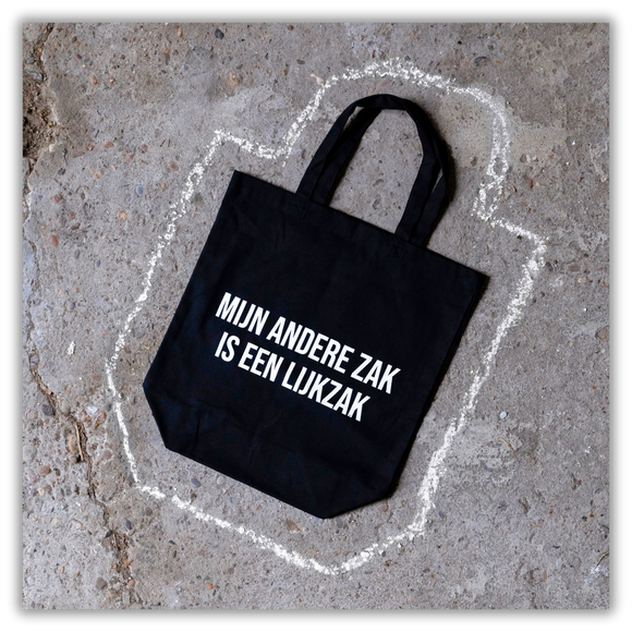 MIJN ANDERE ZAK IS EEN LIJKZAK (TOTEBAG)