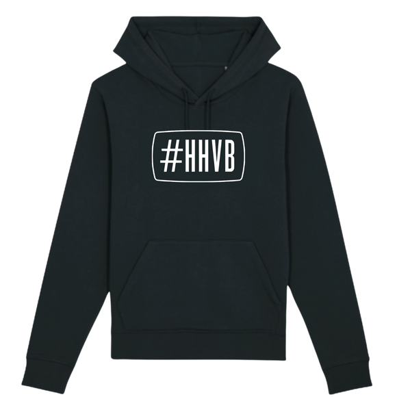 #HHVB (UNISEX HOODIE ZWART)