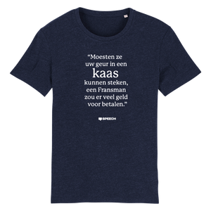 SPEECH - KAAS (UNISEX T-SHIRT MARINEBLAUW)