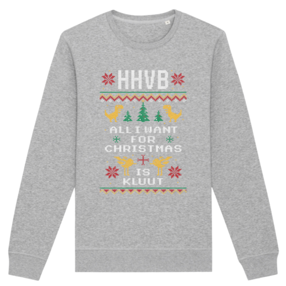 KERSTTRUI HHVB (UNISEX SWEATER GRIJS)