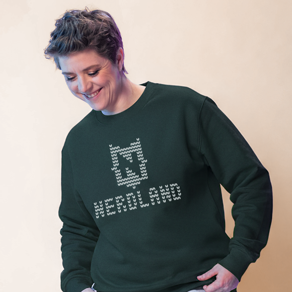 KERSTTRUI NERDLAND LOGO (UNISEX SWEATER)