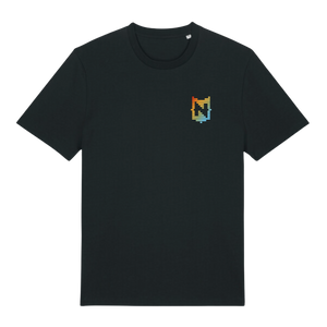 NERDLAND - LOGO GEEL (UNISEX T-SHIRT ZWART)