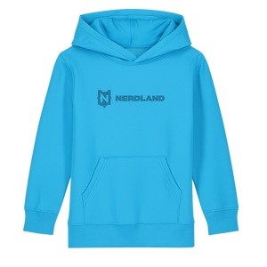 NERDLAND - LOGO (UNISEX HOODIE AQUA BLUE)