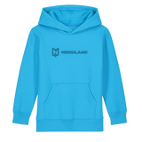 NERDLAND - LOGO (UNISEX HOODIE AQUA BLUE)