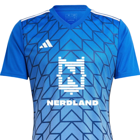 NERDLAND - VOERTBALSHIRT (UNISEX BLAUW)