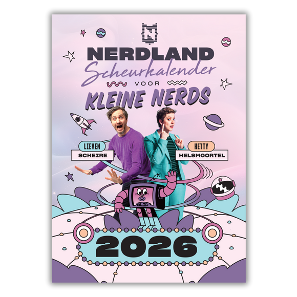 NERDLAND SCHEURKALENDER VOOR KLEINE NERDS 2026 (VAN 8 TOT 12 JAAR)
